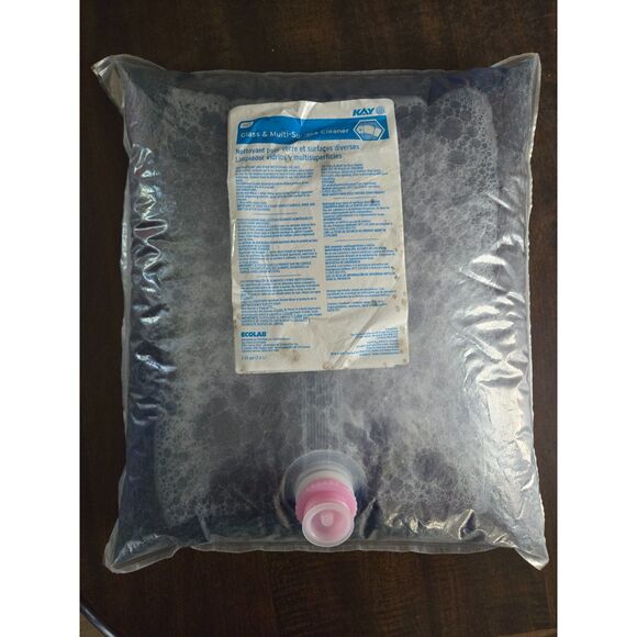ECOLAB Kay QSR Glass & Multi-Surface Cleaner Refill Bag 2 Gallons-Unused - Picture 1 of 7